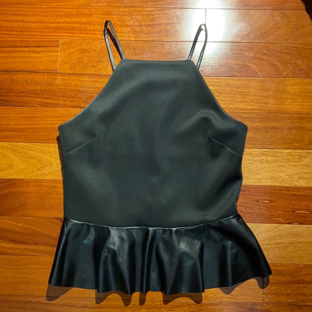 Topshop peplum shirt